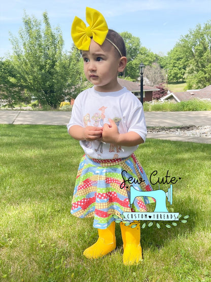 Clouds brush strokes Skirted Bummies - Sew Cute Custom Threads