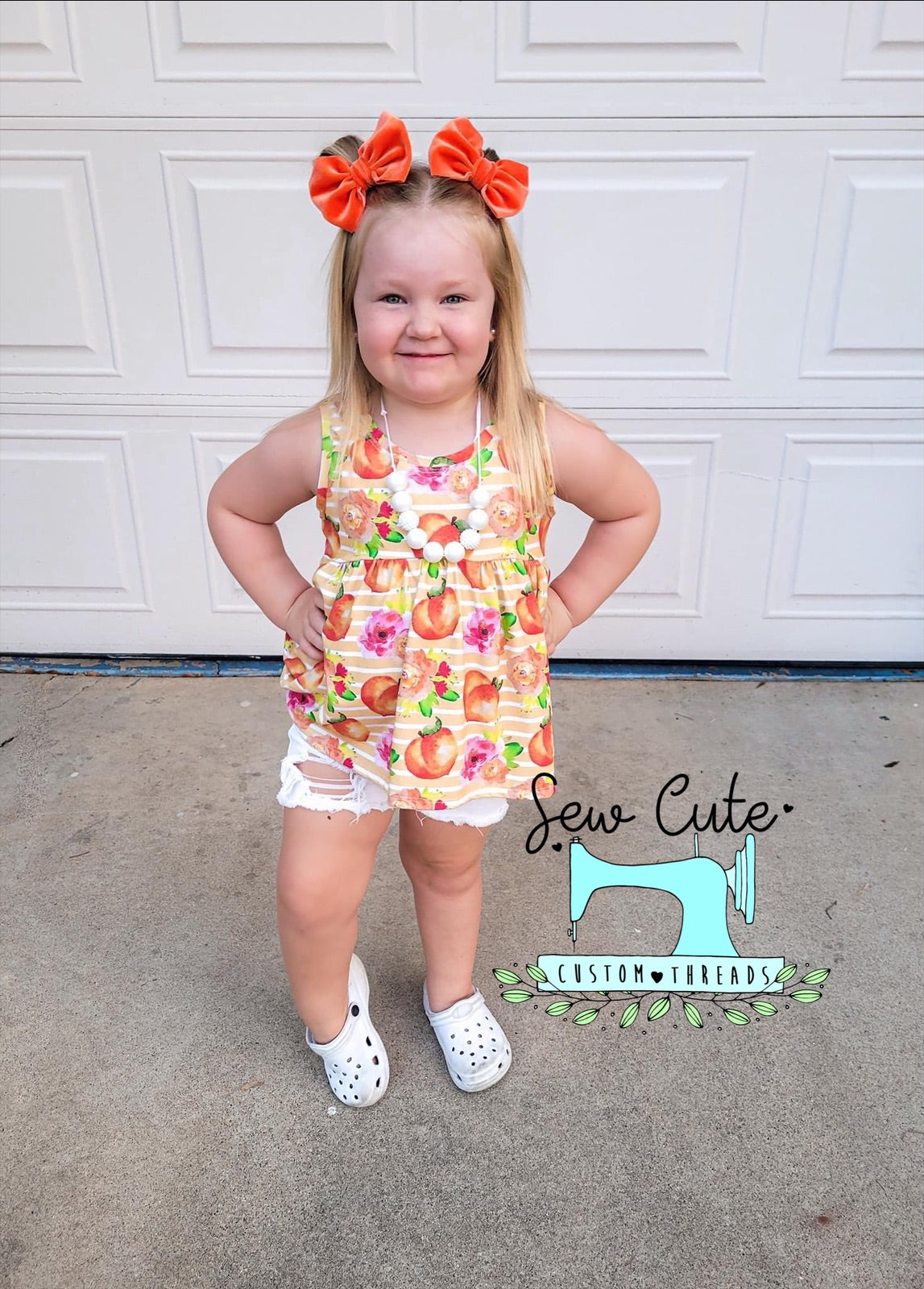 Peach Cozy separate or Set - Sew Cute Custom Threads