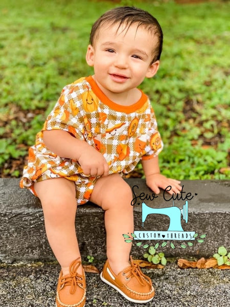 Pumpkin pie Sweater Romper