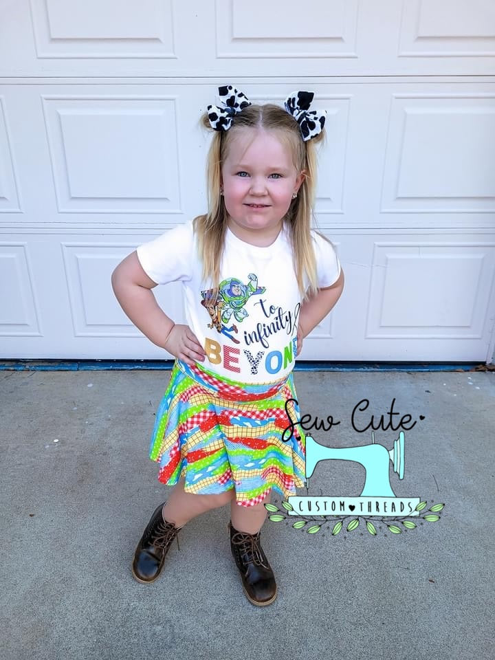 Clouds brush strokes Skirted Bummies - Sew Cute Custom Threads
