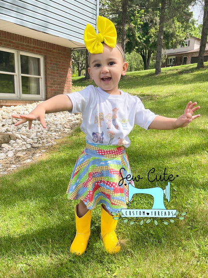Clouds brush strokes Skirted Bummies - Sew Cute Custom Threads