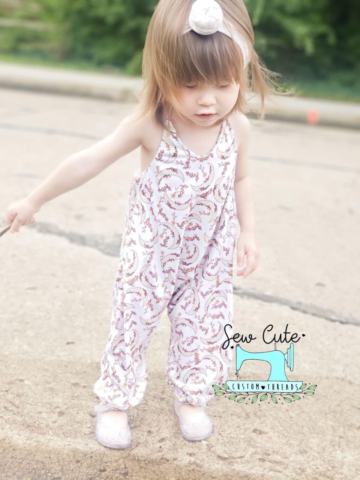 Moon Hippy Romper - Sew Cute Custom Threads