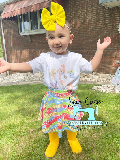Clouds brush strokes Skirted Bummies - Sew Cute Custom Threads