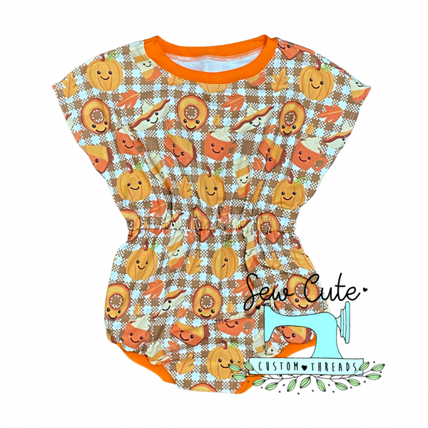 Pumpkin pie Sweater Romper