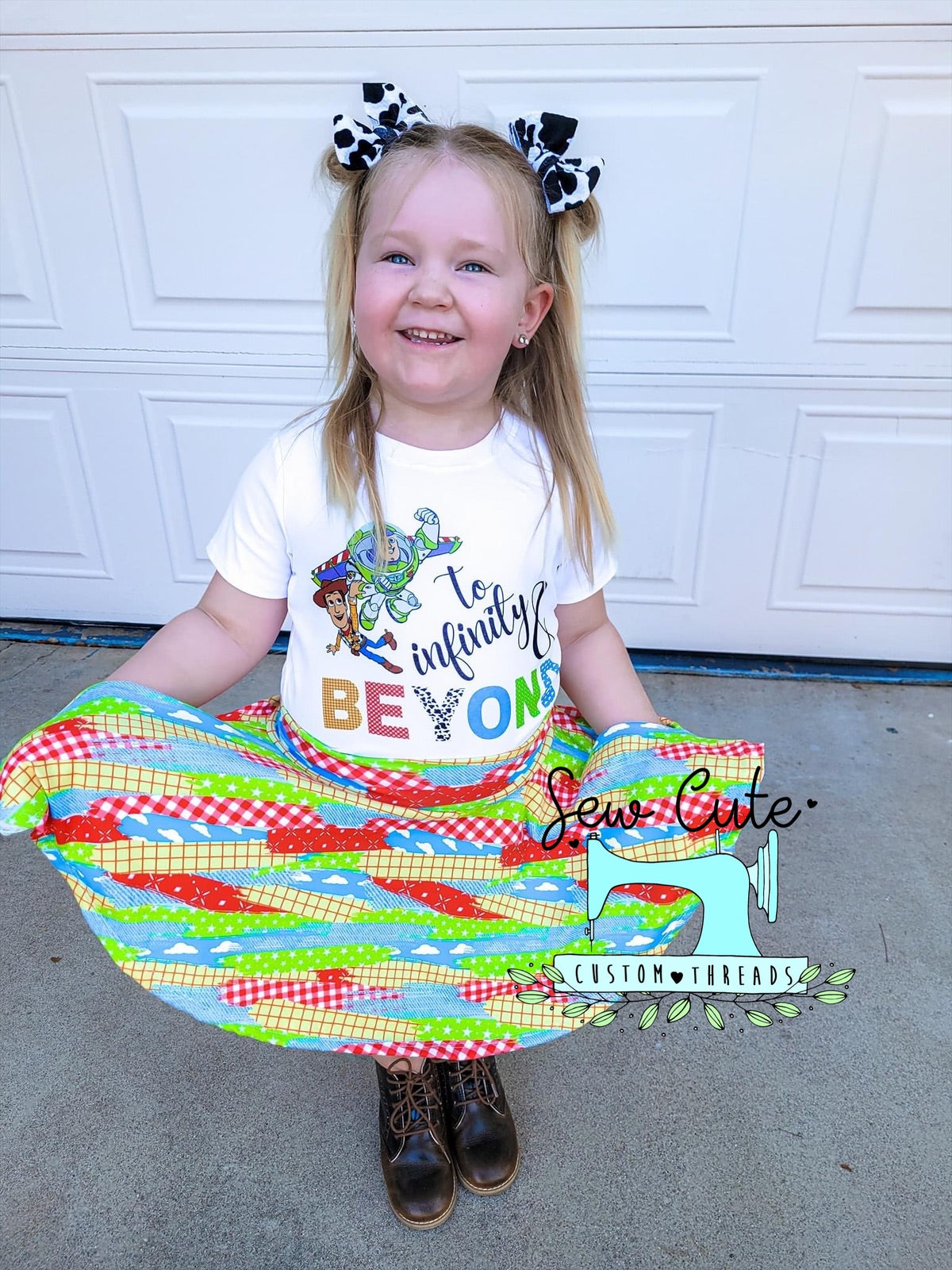 Clouds brush strokes Skirted Bummies - Sew Cute Custom Threads
