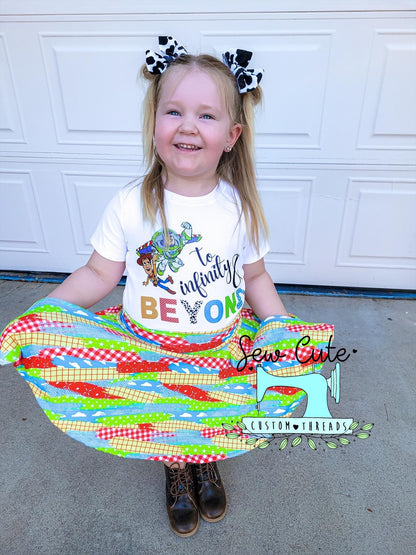 Clouds brush strokes Skirted Bummies - Sew Cute Custom Threads